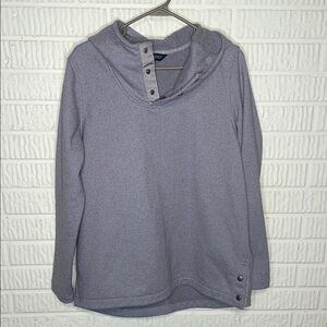 The North Face Purple Button Front Hoodie